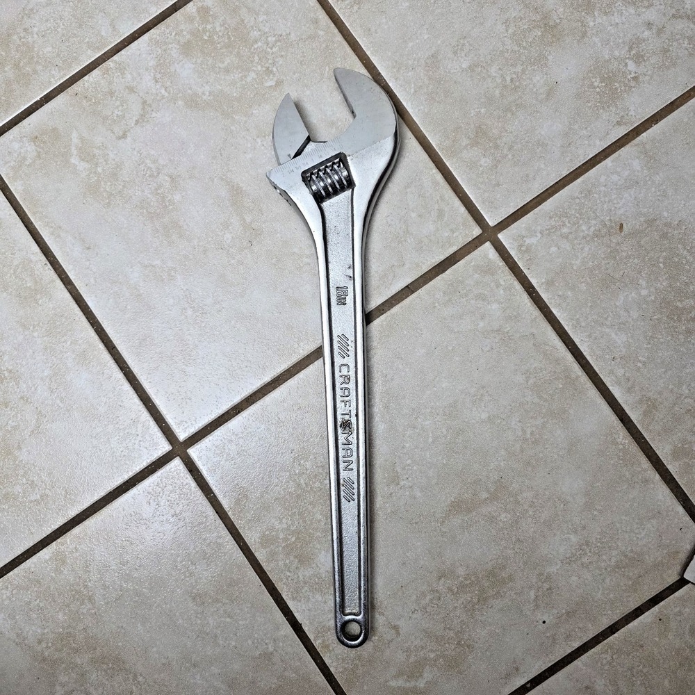 Craftsman 18in Adjustable Wrench 450MM Forged In The USA